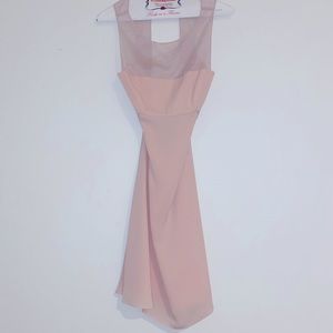 Brand New Prom/Wedding Light Pink Formal Dress Size 06 BCBGMaxazria Sheer Pink